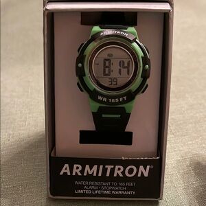 Armitron Green and Black Digital Watch